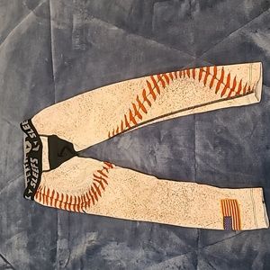 Sleefs boys baseball-themed tights, YL (look medium to me), no tears nor stains